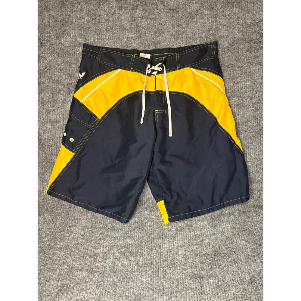 Y2K Corona Extra Board Shorts Beer Promo Swim Trunks Colorblock Size L